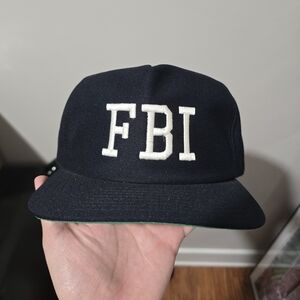 Vintage 90s New Era FBI Snapback Hat
